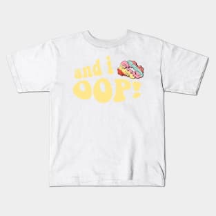 And I Oop Rainbow Stripe Scrunchie Sticker VSCOGRL Visco Girl Teen Birthday Gifts Kids T-Shirt